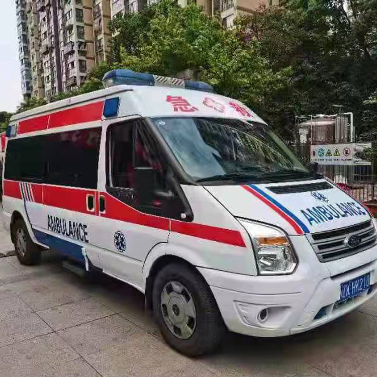 阳江镇长途救护车护送病人返乡